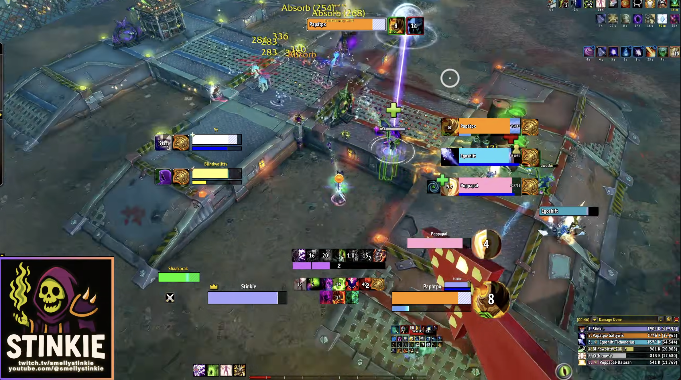World of Warcraft UI customized with community addons