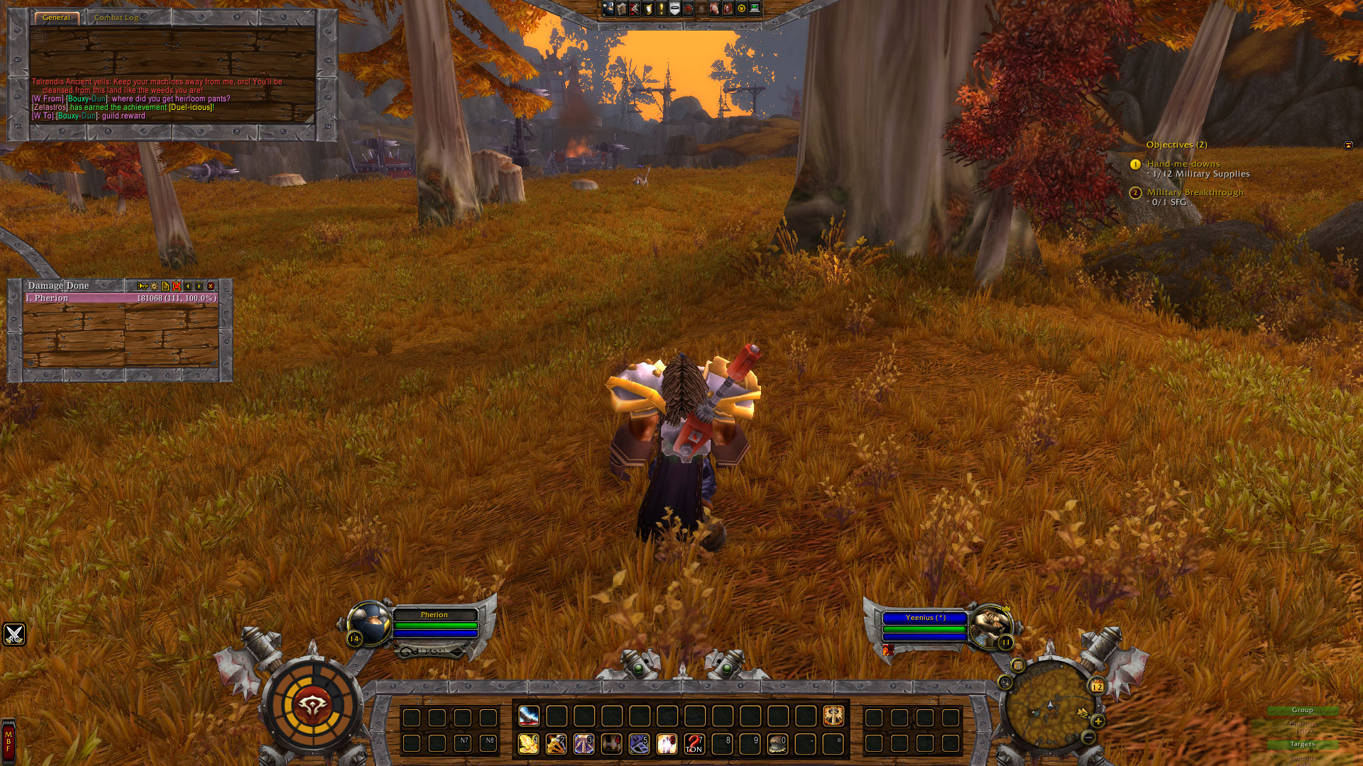 World of Warcraft UI customized with community addons